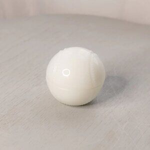 Vintage Anchor Hocking White Milk Glass Baseball Lidded Dish